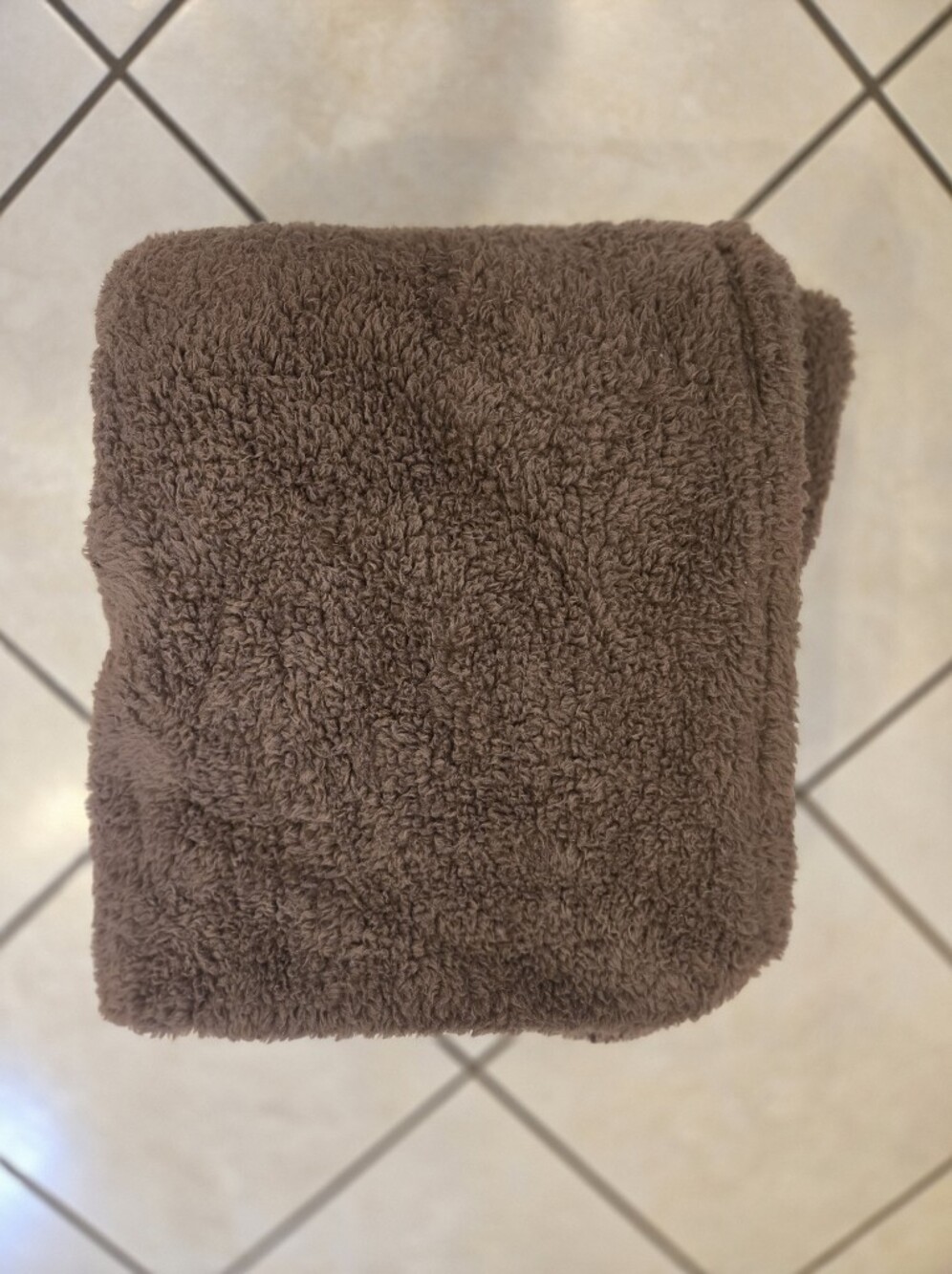 Plush Sherpa Blanket Throw - Brown 72 X 62